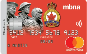 MBNA The Royal Canadian Legion Rewards Mastercard Img