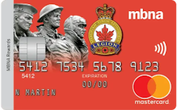 MBNA The Royal Canadian Legion Rewards Mastercard
