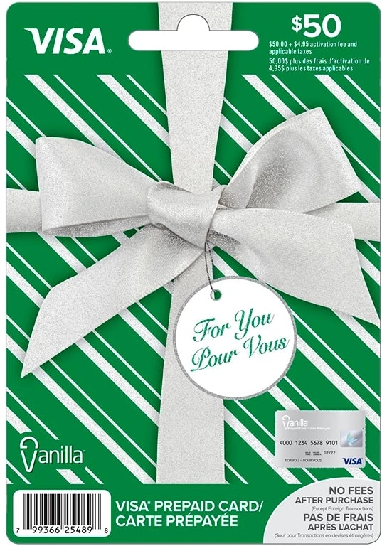 vanilla prepaid card