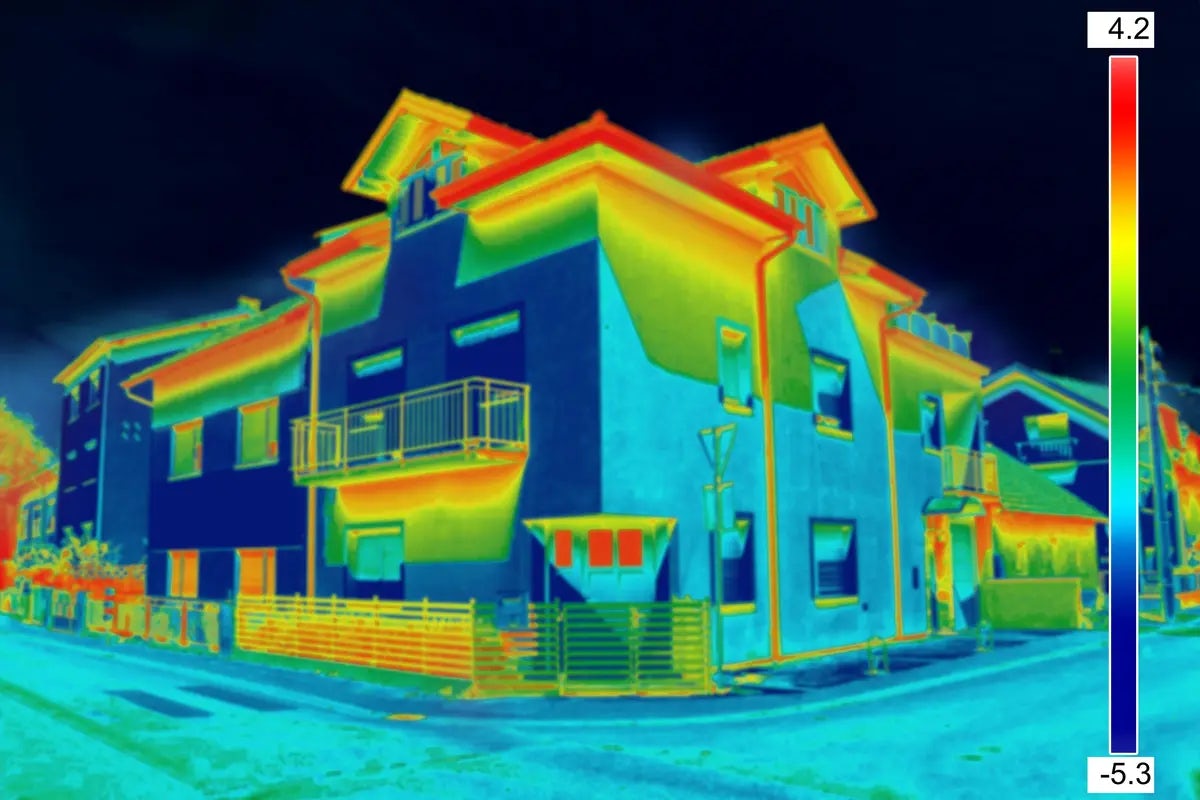 Infrared imaging a home