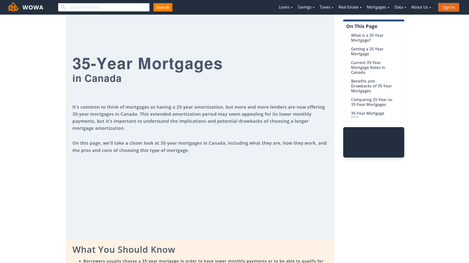 what age can you get a 35 year mortgage