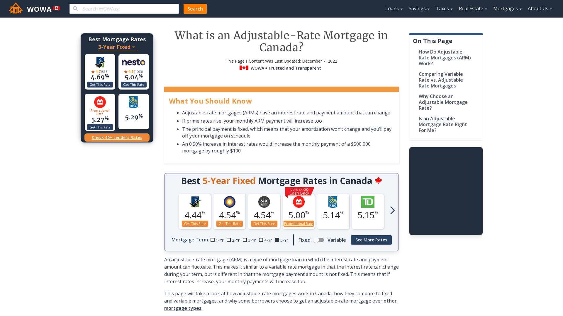 The Reemergence of Adjustable-Rate Mortgages