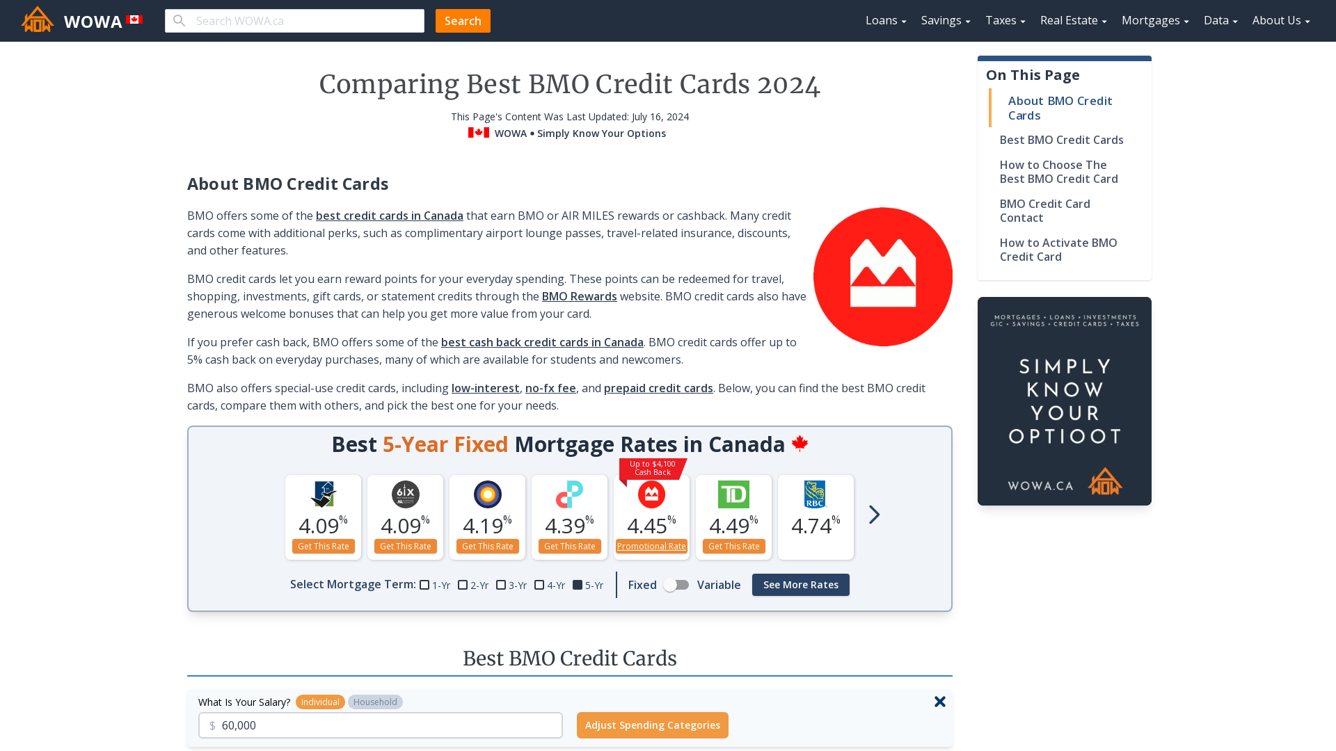 bmo credit card spend in us