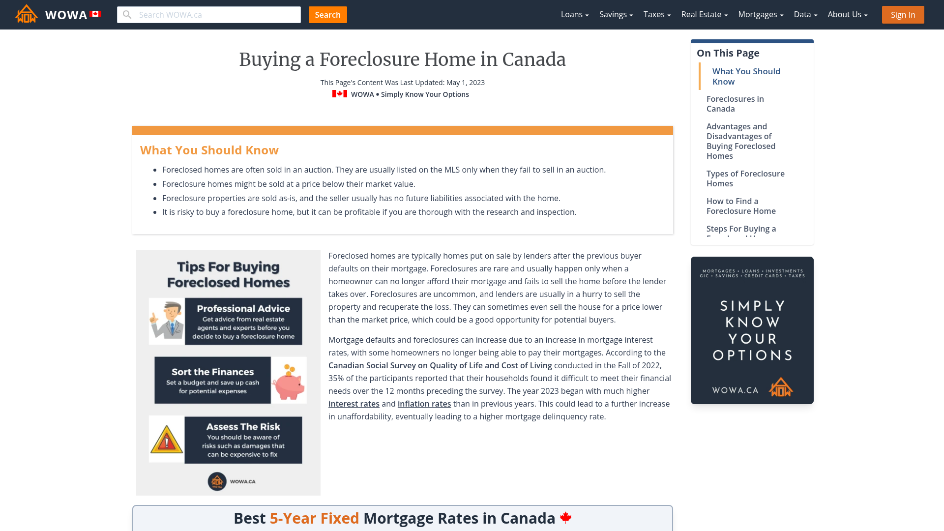 Buying a Foreclosure Home in Canada Full Guide WOWA.ca