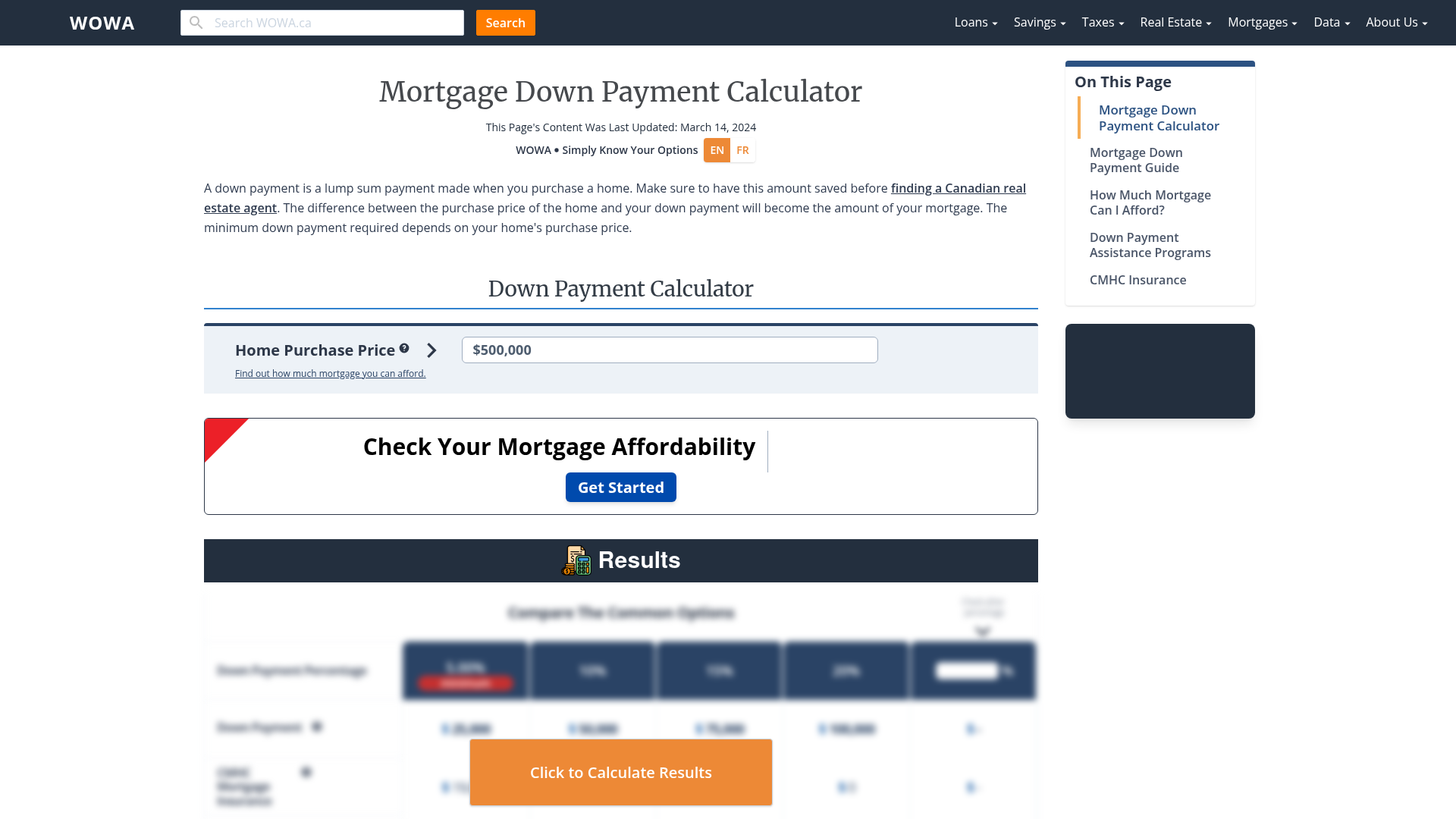 Mortgage Calculator With 20 Down Payment