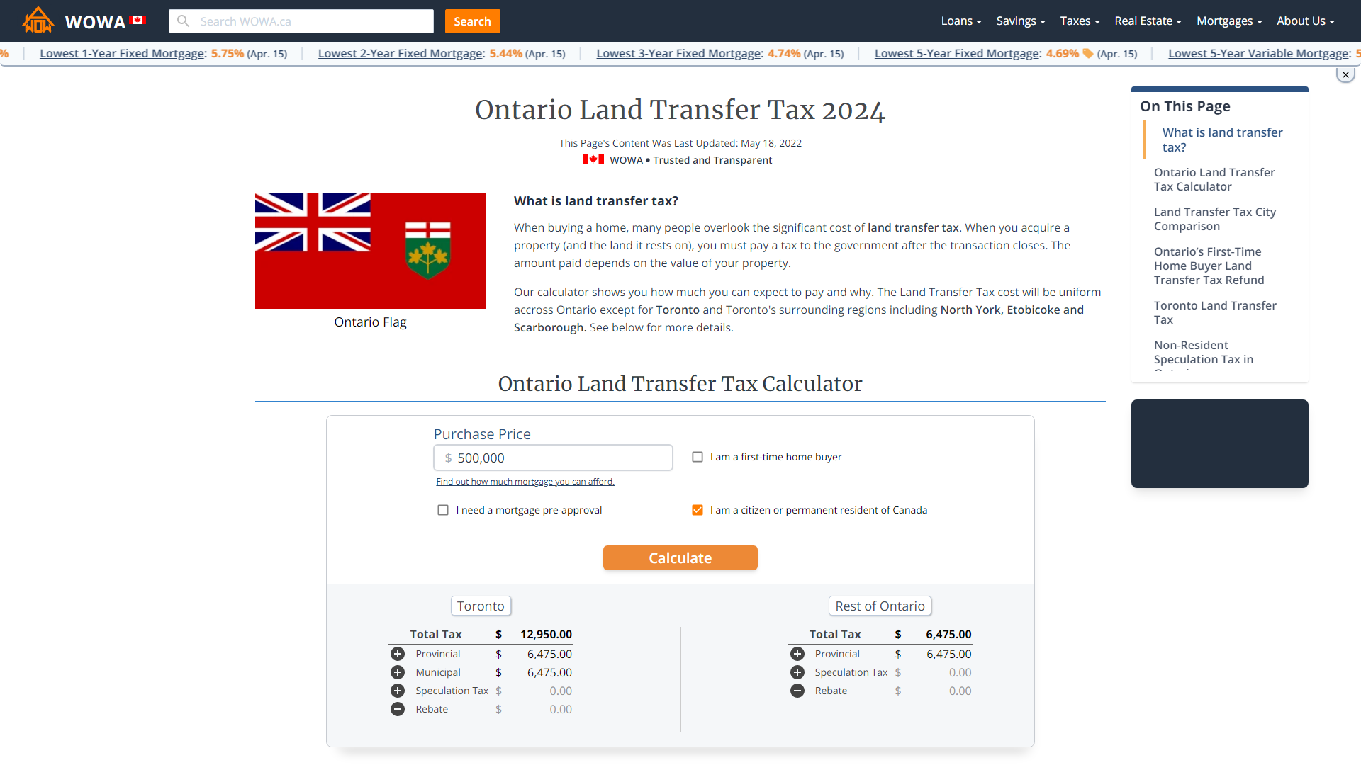 Ontario Tax Calculator Take Home Mochikodesign