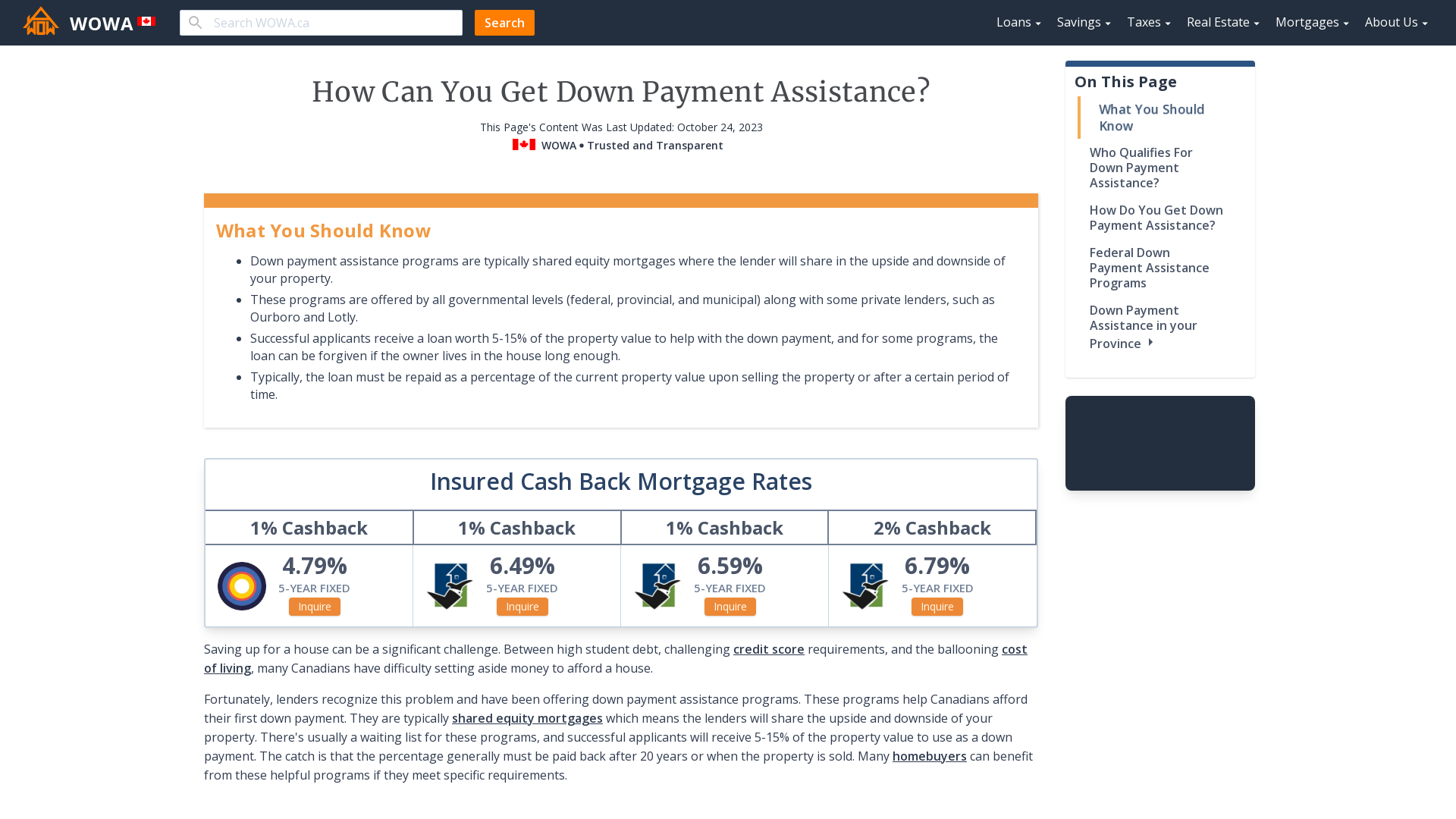 Low down store payment mortgage options