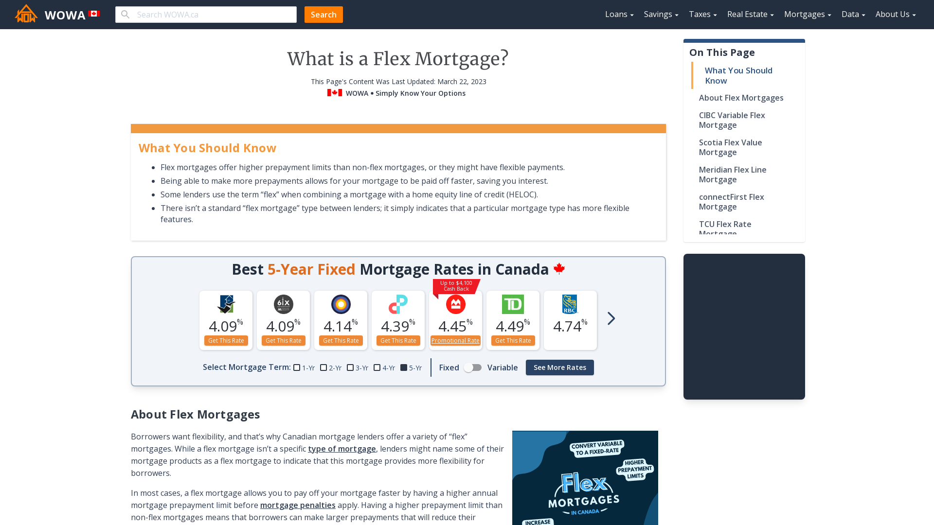 flex rate mortgage