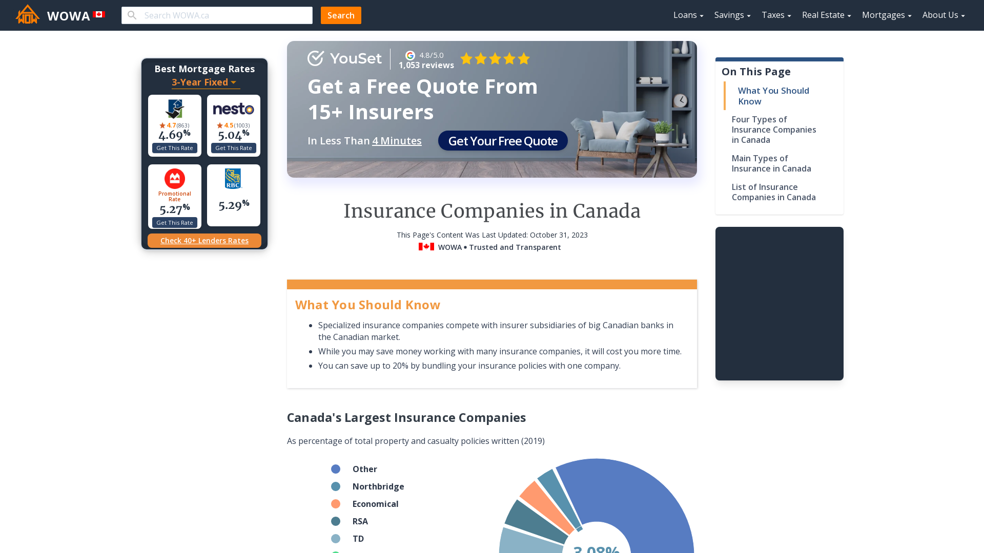Insurance Companies Canada 