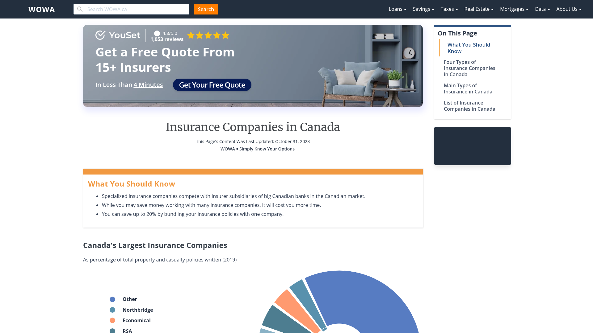 Insurance Companies Canada 