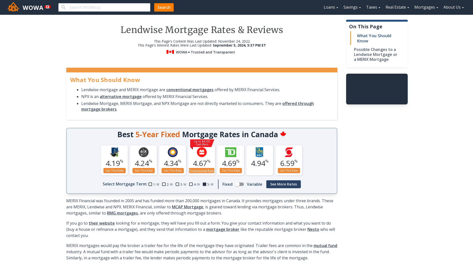 Rbc 5 Year Variable Rate