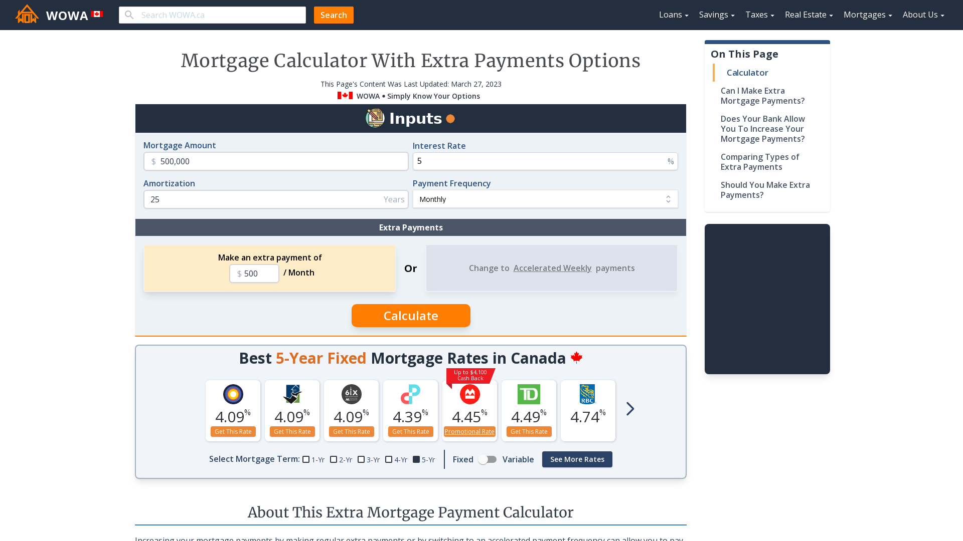 25 year mortgage deals calculator