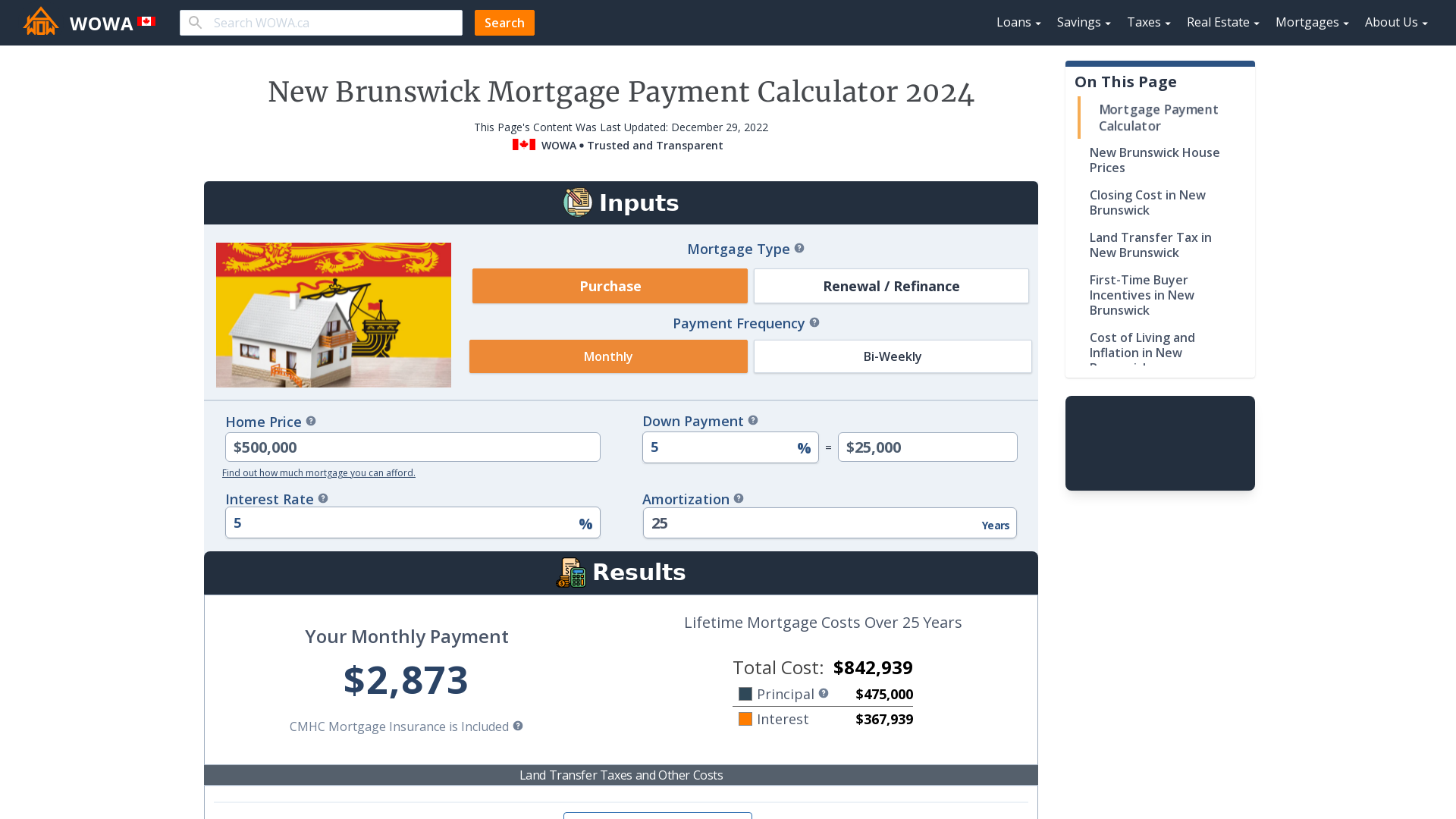 Best mortgage rates new brunswick