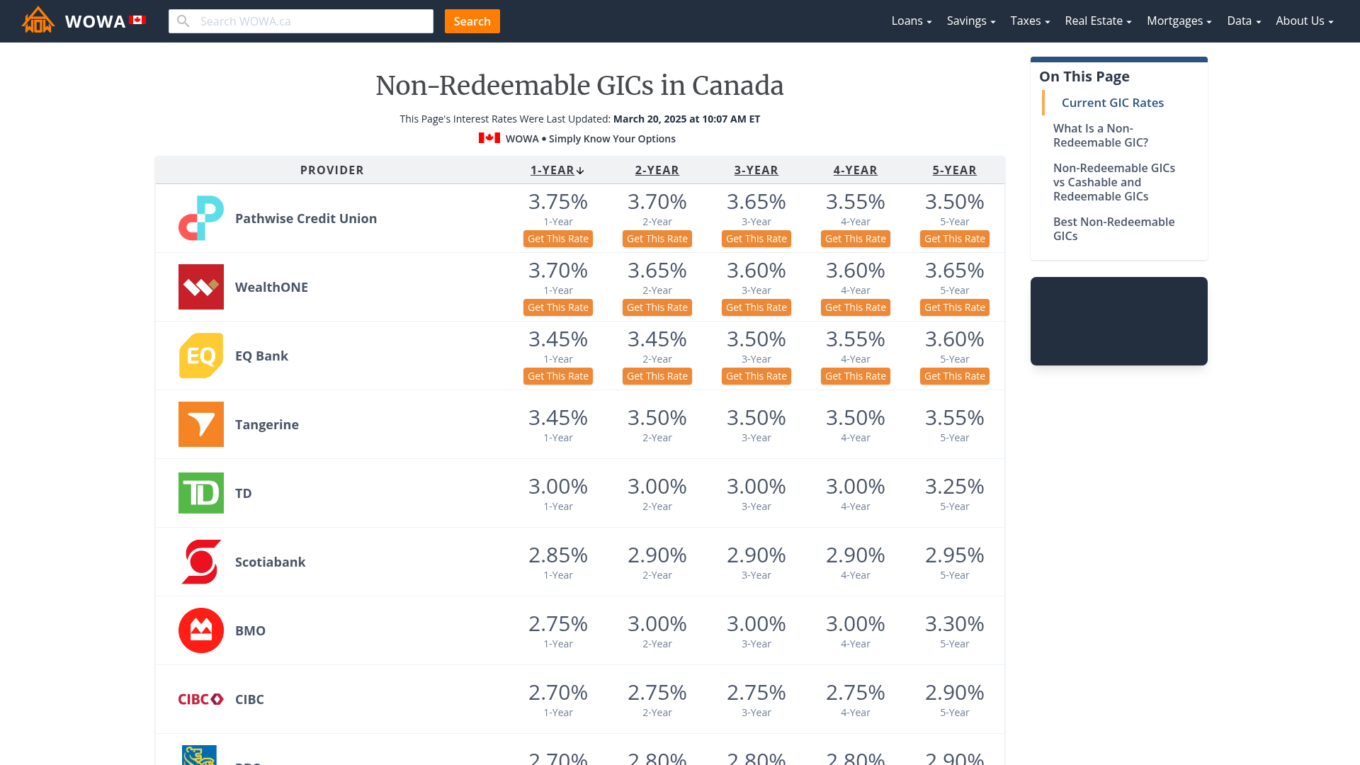 best-non-redeemable-gics-in-canada-wowa-ca