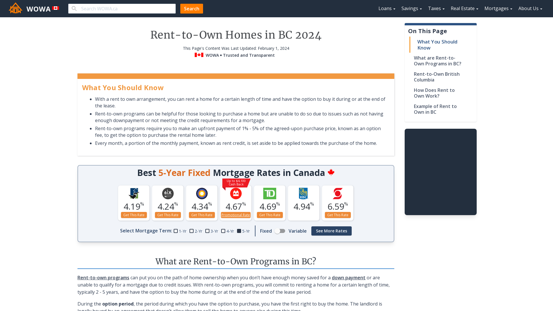 Rent To Own Homes In British Columbia WOWA Ca   Rent To Own Homes Bc 