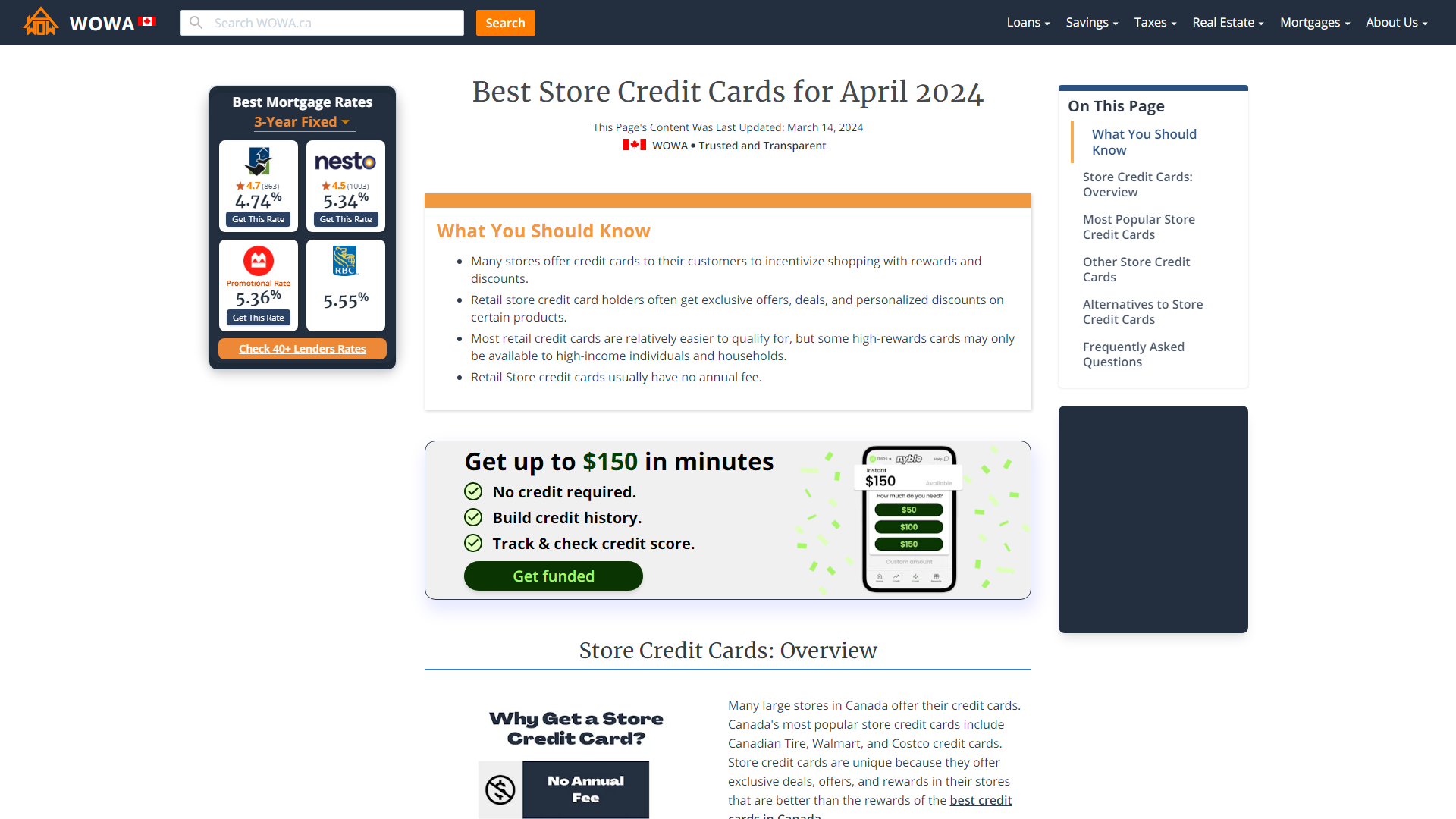 Easiest Store Credit Cards to Get