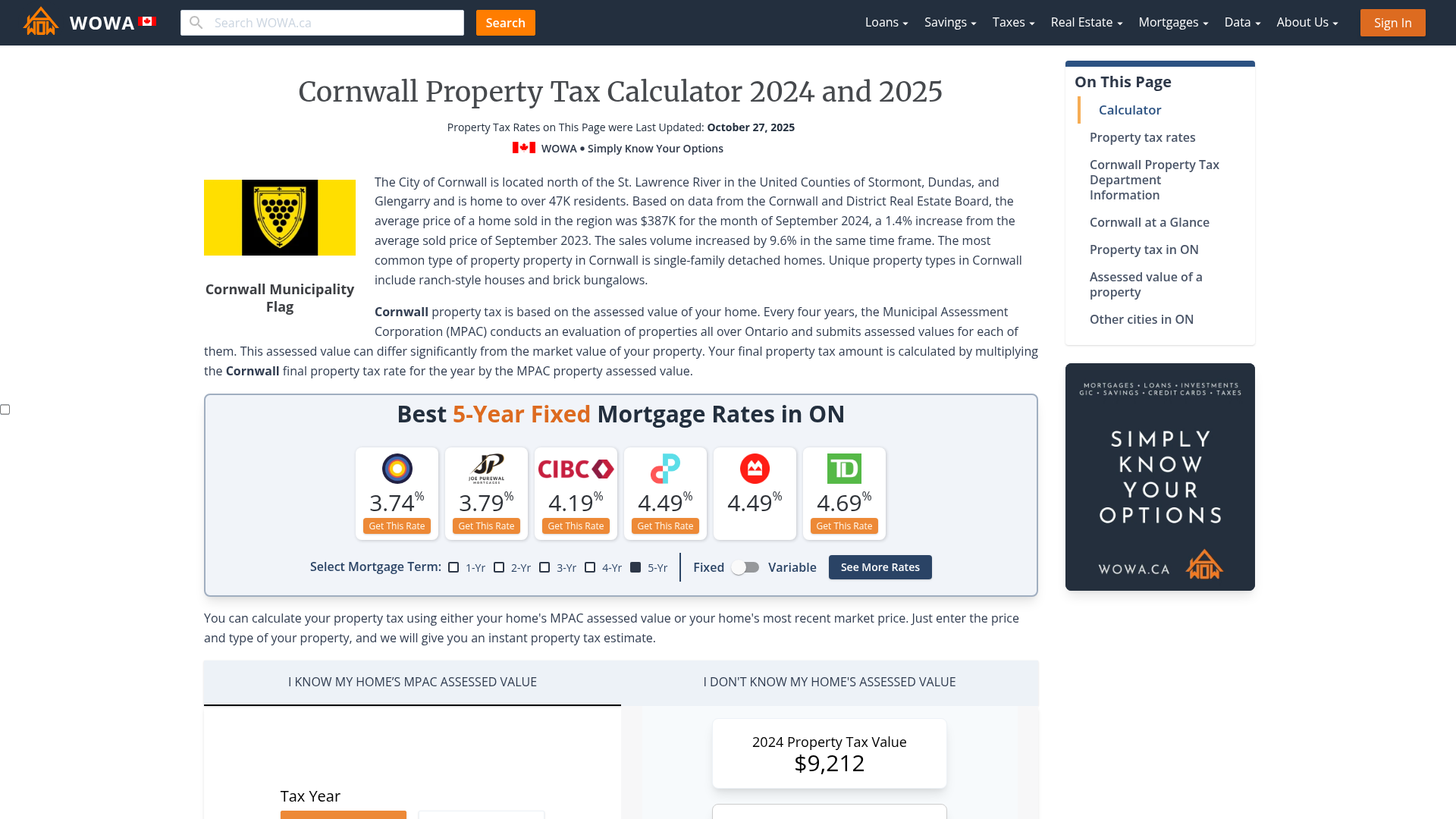 Cornwall Property Tax 2023 Calculator & Rates WOWA.ca