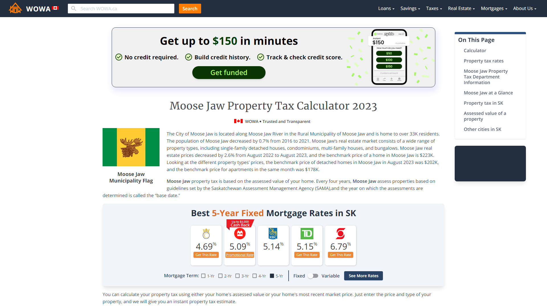 Moose Jaw Property Tax 2023 Calculator & Rates WOWA.ca