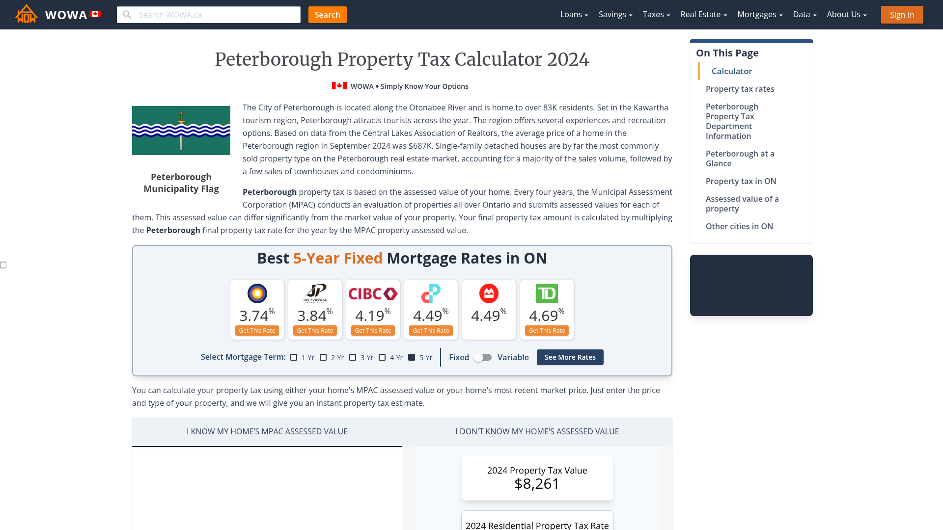 Peterborough Property Tax 2023 Calculator & Rates WOWA.ca