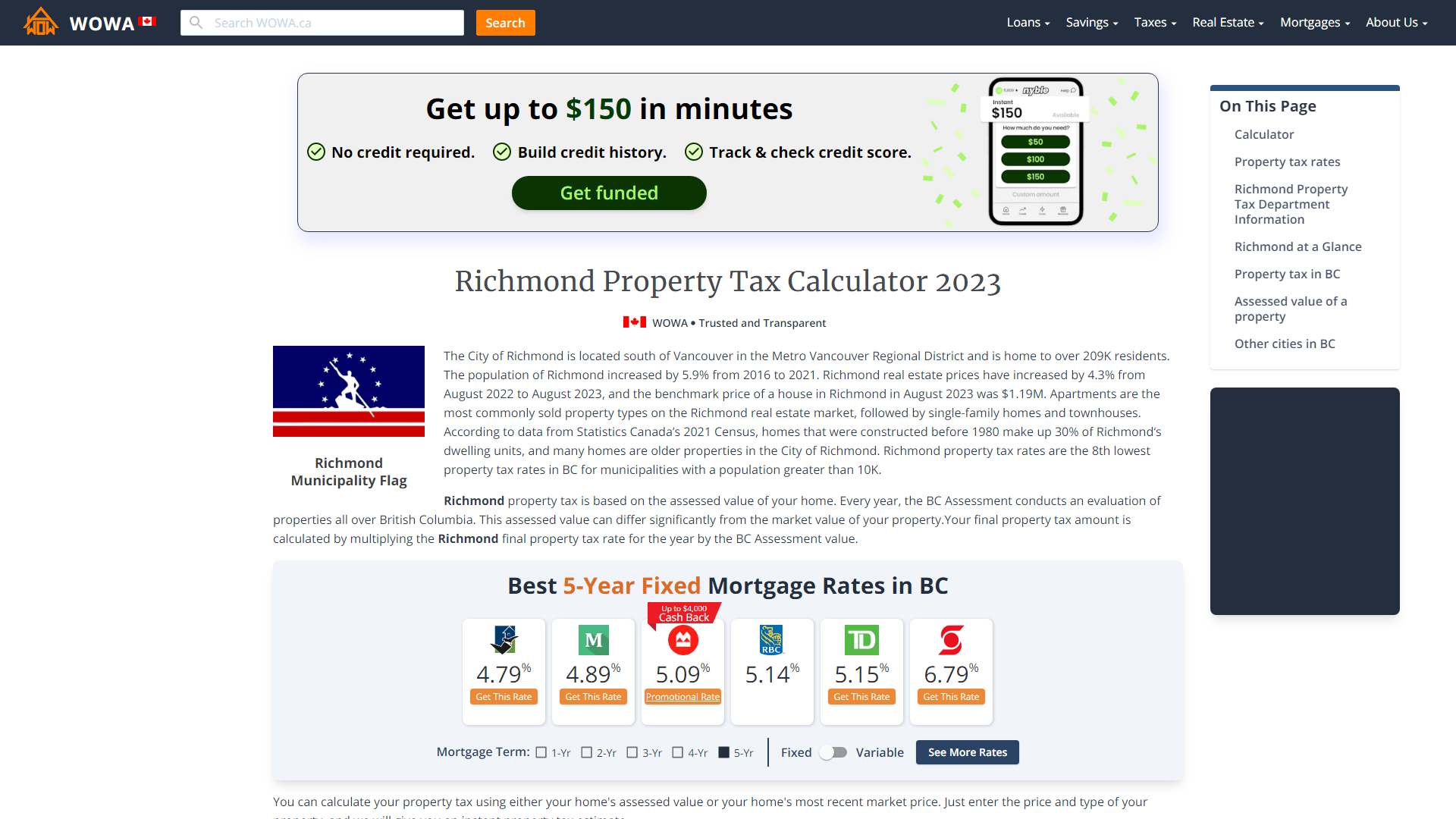 richmond property tax rate