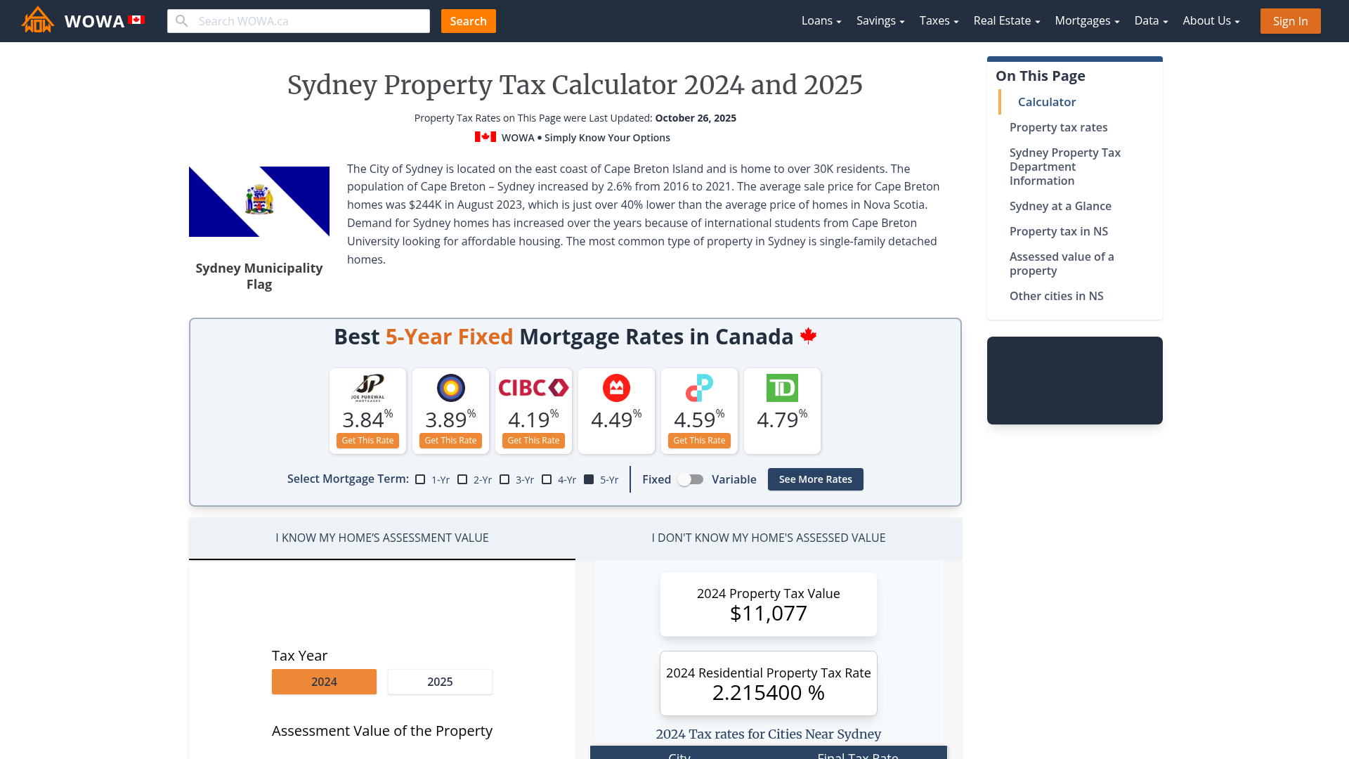 Sydney Property Tax 2023 Calculator & Rates WOWA.ca