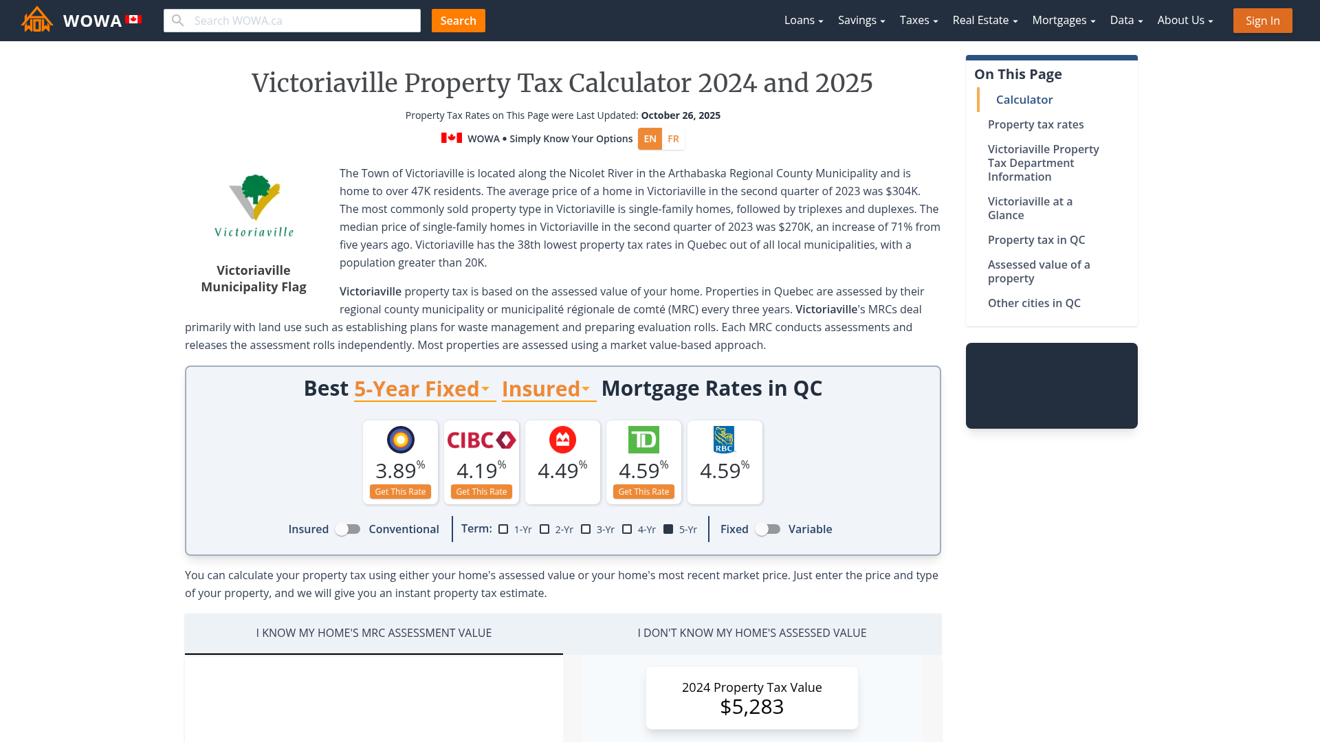 Victoriaville Property Tax 2023 Calculator & Rates WOWA.ca
