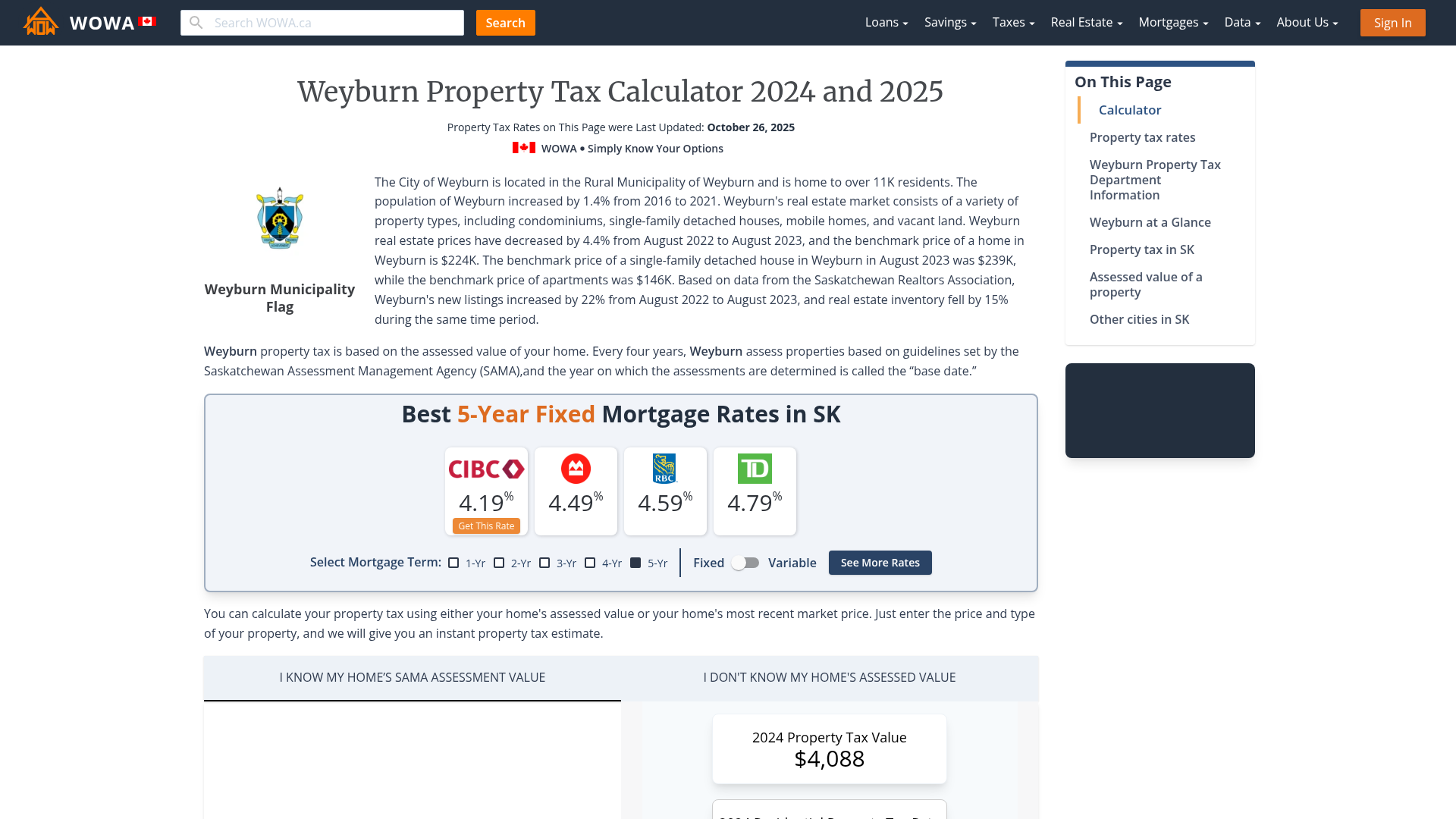 Weyburn Property Tax 2023 Calculator & Rates WOWA.ca