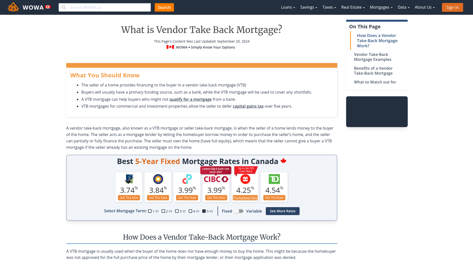 Vendor Take-Back Mortgage - Overview, How It Works, Example