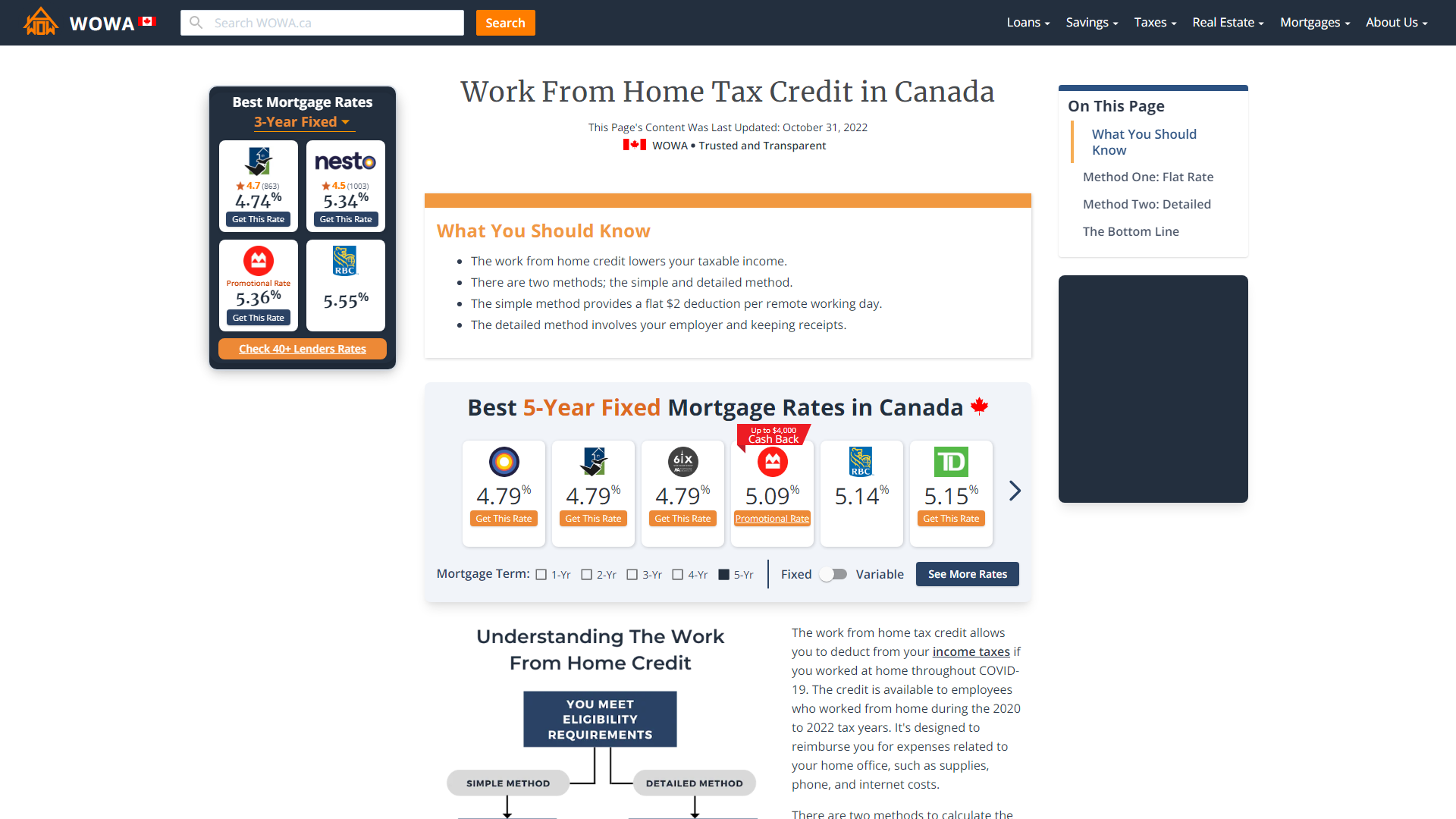 Work From Home Tax Credit Guide WOWA ca